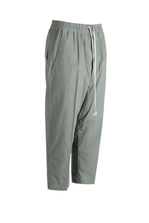 Light green cotton cropped trousers RICK OWENS | RU01F2381P35